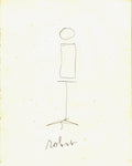 Dessin Ebauche (1ère Marionnette électronique), encre marron