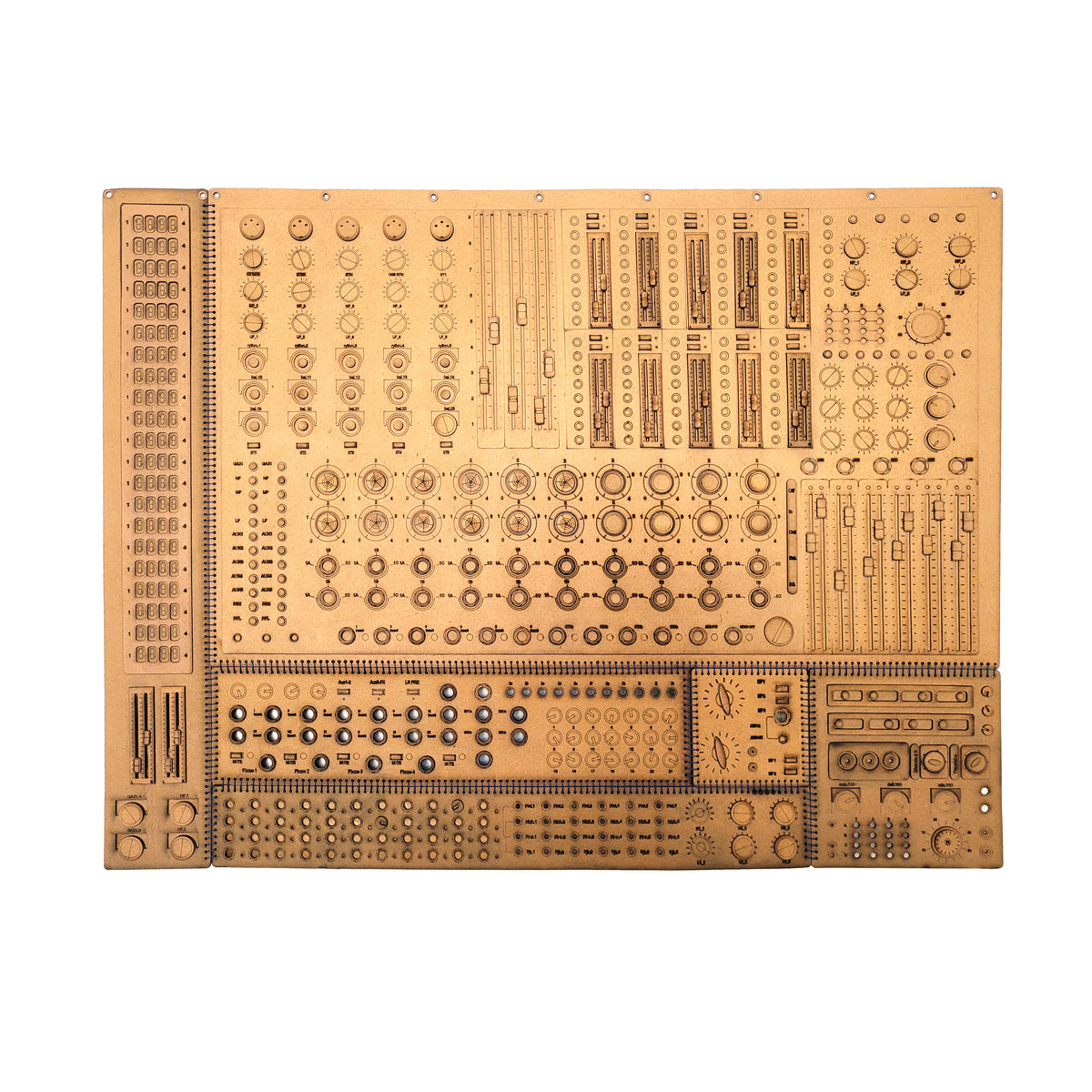 Analogue mixing consoles E1 — collage de Zaven Paré · Galerie Charlot